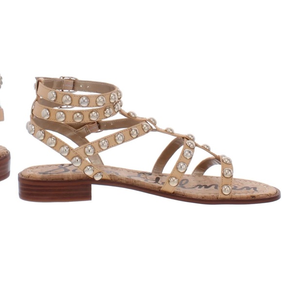 Sam Edelman Eavans Leather Embellished T-Strap Sandals - Picture 4 of 7